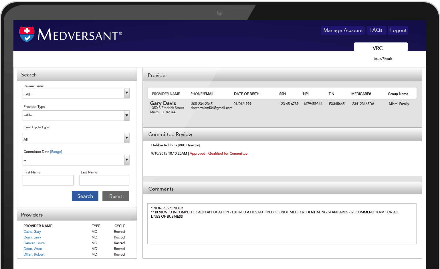 primary source credentialing